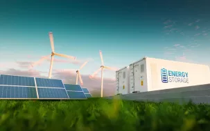 Renewables Concept from Front. Wind. BESS. Solar.