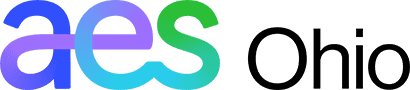Logo displaying the letters 'aes' in a gradient of blue to green, followed by the word 'clean' in smaller black text.