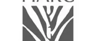Black and white logo with the letters HARC above abstract tree design.