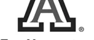 Logo featuring a large letter 'A' with a bold outline, accompanied by the text 'The University of Arizona'.